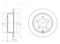 DELPHI BG4179 Диск тормозной CHRYSLER SEBRING/DODGE CALIBER/JEEP COMPASS 06- задний D 262мм