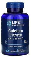 Life Extension Calcium Citrate with Vitamin D (цитрат кальция с витамином D3) 200 капсул