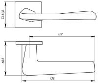 Ручка раздельная TORSO USS BL-26,, черный