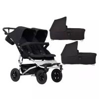 Коляска 2 в 1 для двойни Mountain Buggy Duet Silver