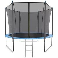 Батут GetActive Jump 10 ft-305 см 10360S2N-L с лестницей и внутренней сеткой синий