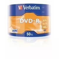 Диск DVD-R Verbatim 4.7 Gb, 16x, Shrink (50), Azo (50/600)