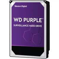 Жесткий диск HDD Western Digital WD60PURZ Purple /SATA III/6 TB 5400об/мин/Скорость чтения 175МБайт/с Скорость записи