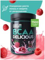 Muscles Design Lab / Аминокислоты BCAA Delicious - Sweet Mint / Аминокислота Дикая малина / BCAA 2:1:1 / БЦАА порошок / 200 гр