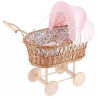 Petitcollin Wicker Doll Pram (Коляска Петитколлин для кукол до 40 см Весенние цветы)