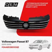 Решетка радиатора Volkswagen Passat B7 2010-2015 3AA853651OQE
