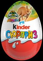 Яйцо шоколадное KINDER Сюрприз из молочного шоколада с игрушкой, в ассортименте, 20г