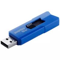 Флешка SmartBuy Stream USB 2.0 16 ГБ, 1 шт., синий