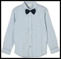 Рубашка для мальчиков, s.Oliver, артикул: 404.10.202.11.120.2109448, цвет: белый (01N1), размер: 92/98