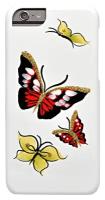 Накладка iCover Hand Printing для iPhone 6 / 6s - Butterfly Ruby