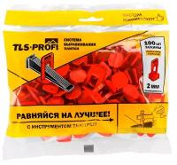 Зажим TLS Profi TLS12020 красный 100 шт