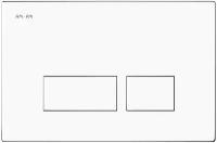 Клавиша смывная для инсталляции AM.PM Pro S I047001 пневматическая, пластик, белый