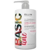 OLLIN Professional кондиционер для волос Basic Line Camellia Leaves Extract для частого применения с экстрактом листьев камелии, 750 мл