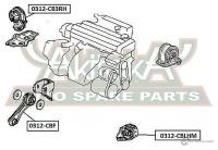 Подушка двигателя передняя ASVA 0312CBF