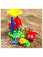 Смешарики Набор для игры в песке: ведро, совок, грабли, смешарики цвет микс, 530 мл