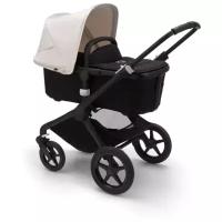 Универсальная коляска Bugaboo Fox 2, 2 в 1, black/fresh white, цвет шасси: черный