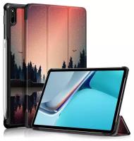 Чехол для планшета Huawei MatePad 11 (2021) / MatePad C7, с красивым рисунком, прочный пластик (Сумерки)