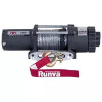 Лебёдка электрическая 12V Runva 4500A lbs (синтетический трос)