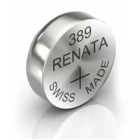 Батарейка Renata 389/Элемент питания рената 389 В10 (SR1130W)(без ртути)