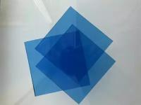 Стекло витражное 3 мм, голубое №4, 3 шт, 10х10 см