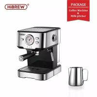 Кофемашина HiBREW H5 20 бар эспрессо из нержавеющей стали полуавтоматическая эспрессо капучино