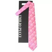 Жаккардовый галстук в розовых тонах Emilio Pucci 61998