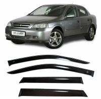 Дефлекторы боковых стекол Cobra Tuning на Chevrolet Viva Sd Sedan 2004-2008 - Ветровики боковых окон для Шевроле Вива Сд Седан 2004-2008