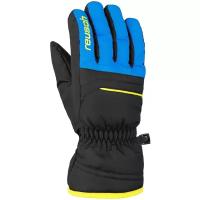 Перчатки Горнолыжные Reusch Alan Junior Black/Brilliant Blue/Safety Yellow (Inch (Дюйм):6,5)