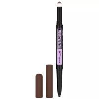 Maybelline New York, Карандаш для бровей EXPRESS BROW SATIN, оттенок 04, Темно-коричневый