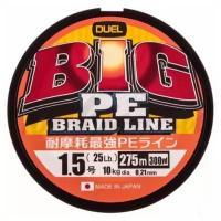 Шнур плетеный Duel BIG PE BRAID LINE 275m Dark Green #1.5 10kg (0.21mm)