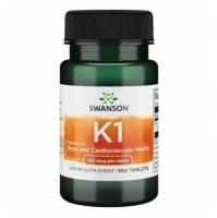 Swanson Vitamin K-1 100 mcg 100 таб