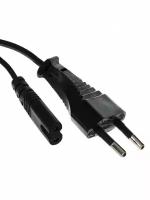 Кабель Telecom для аудио-видео техники IEC-320-C7--розетка 220V, 2-pin 1,8m, черный