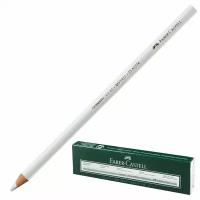 Маркер-карандаш перманентный Faber-Castell (для гладких поверхностей, водоустойчивый, белый) 12шт. (115901)