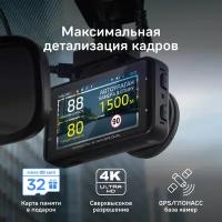Видеорегистратор Ibox RoadScan 4K WiFi GPS Dual