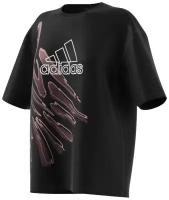 Футболка H57409/adidas/(WTIGRGOST)/black/XS