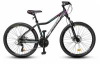 Велосипед женский HORST Solara 26 (2022) черный/розовый/голубой (рама 18* (165-180см))