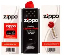 Набор Zippo для зажигалки: фитиль, кремни 6 шт и топливо 125 мл
