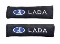 Накладки на ремень безопасности в машину Lada / Лада, 230х55х20 mm, 2шт