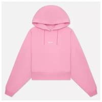 Женская толстовка MSGM Micrologo Basic Hoodie Short розовый, Размер L