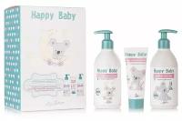 Подарочный набор Happy Baby с первых дней жизни (Шампунь + гель-пенка + крем)
