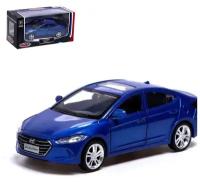 Машина металлическая HYUNDAI ELANTRA, 1:40, инерция, открываются двери, цвет синий (1 шт.)