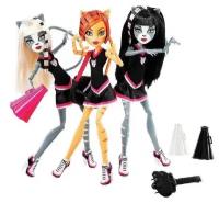 Набор кукол Monster High Торалей Страйп, Пурсефона и Мяулодия, Mattel