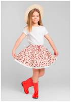 Школьная юбка-полусолнце Petite Princesse, миди, пояс на резинке