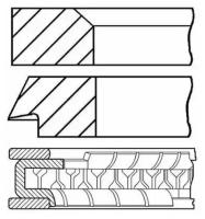 Кольца поршневые goetze engine 0878110000
