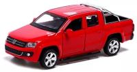 Машина металлическая VOLKSWAGEN AMAROK, 1:46, инерция, открываются двери, цвет красный