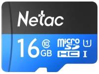 Карта памяти MicroSD 16GB Netac P500 Standard Class 10 UHS-I (90 Mb/s) + SD адаптер