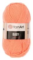 Пряжа для вязания YarnArt Baby (ЯрнАрт Беби) - 5 мотков 622 персик, гипоаллергенная для детских изделий, 100% акрил, 150м/50г