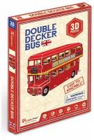 3D пазл для детей / 3д головоломка конструктор / 3D конструктор архитектура Красный двухэтажный автобус Лондон 57 деталей
