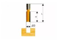 Фреза по дереву пазовая прямая ф 19х51 твердосплав ц/хв 12 доп.реж.пластина энкор 9203
