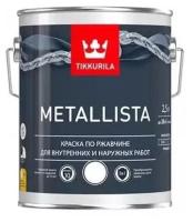 Краска по металлу Tikkurila Metallista гладкая RAL 7040 серая, 2.5 л